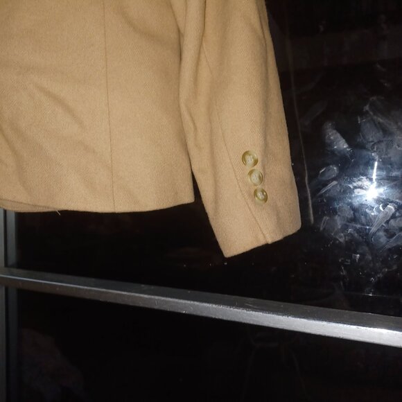 Chaus Women's Suit Jacket 80% Wool 11/12 Tan - Picture 3 of 5